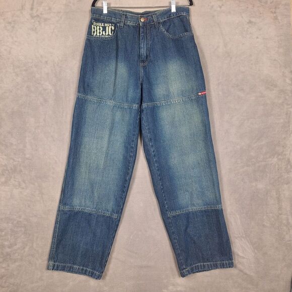 Bugle Boy Other - Vintage Bugle Boy Baggy Jeans Mens 34x34 Blue double knee carpenter utility Rare